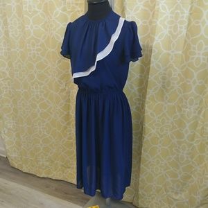 Vintage 60s/70s Retro Sheer Frock Size 6